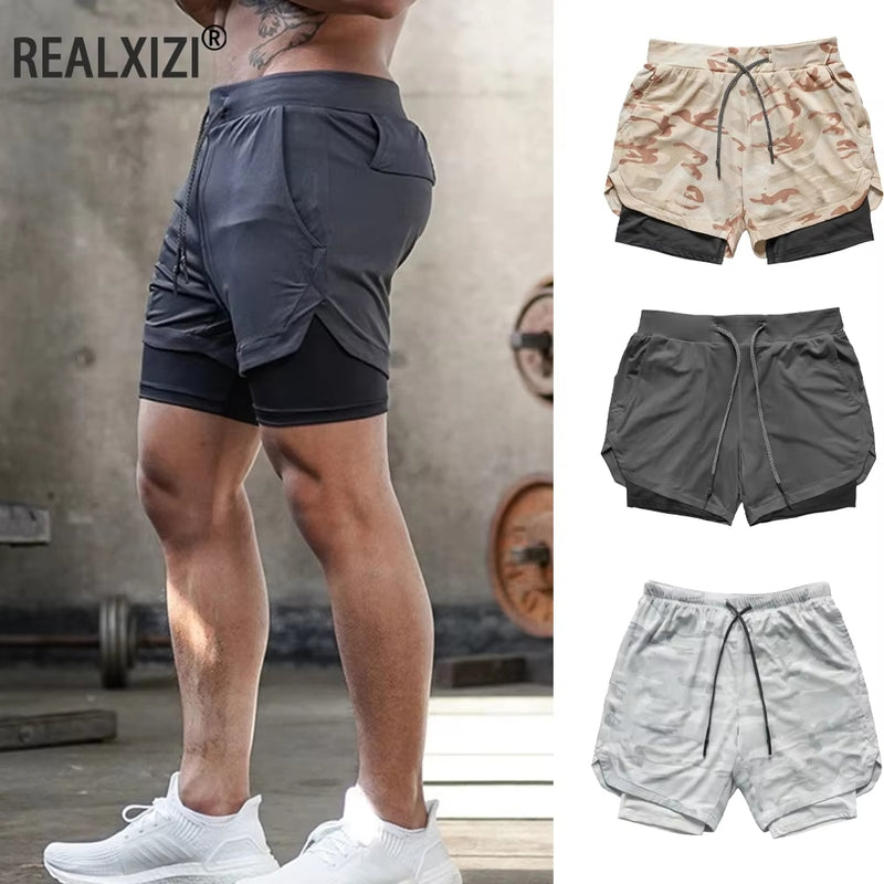 Shorts Para Treino 2 em 1 Esporte Air Effect